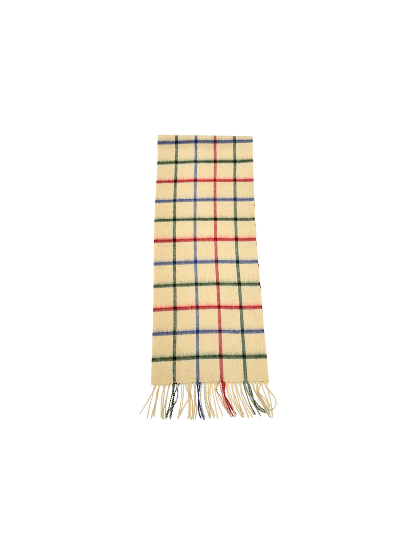 ARDWICK Australia Made Merino Wool Scarf | Tartan Scarf - Beige Plaid