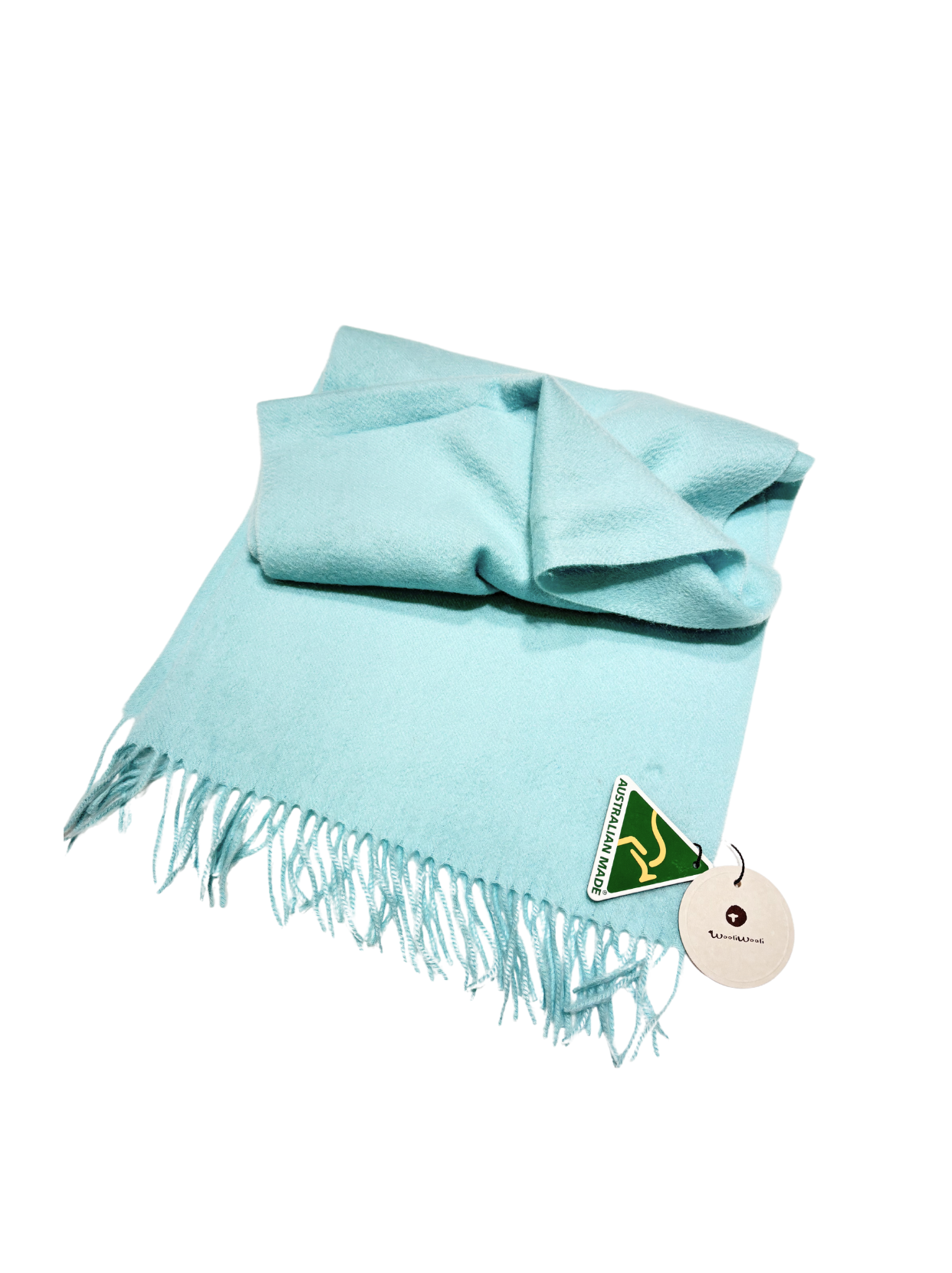 Australia Made Alpaca Scarf | Light Mint Blue