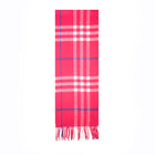 Australia Made Merino Wool Scarf | Tartan Scarf  - Strawberry Pink Scarf