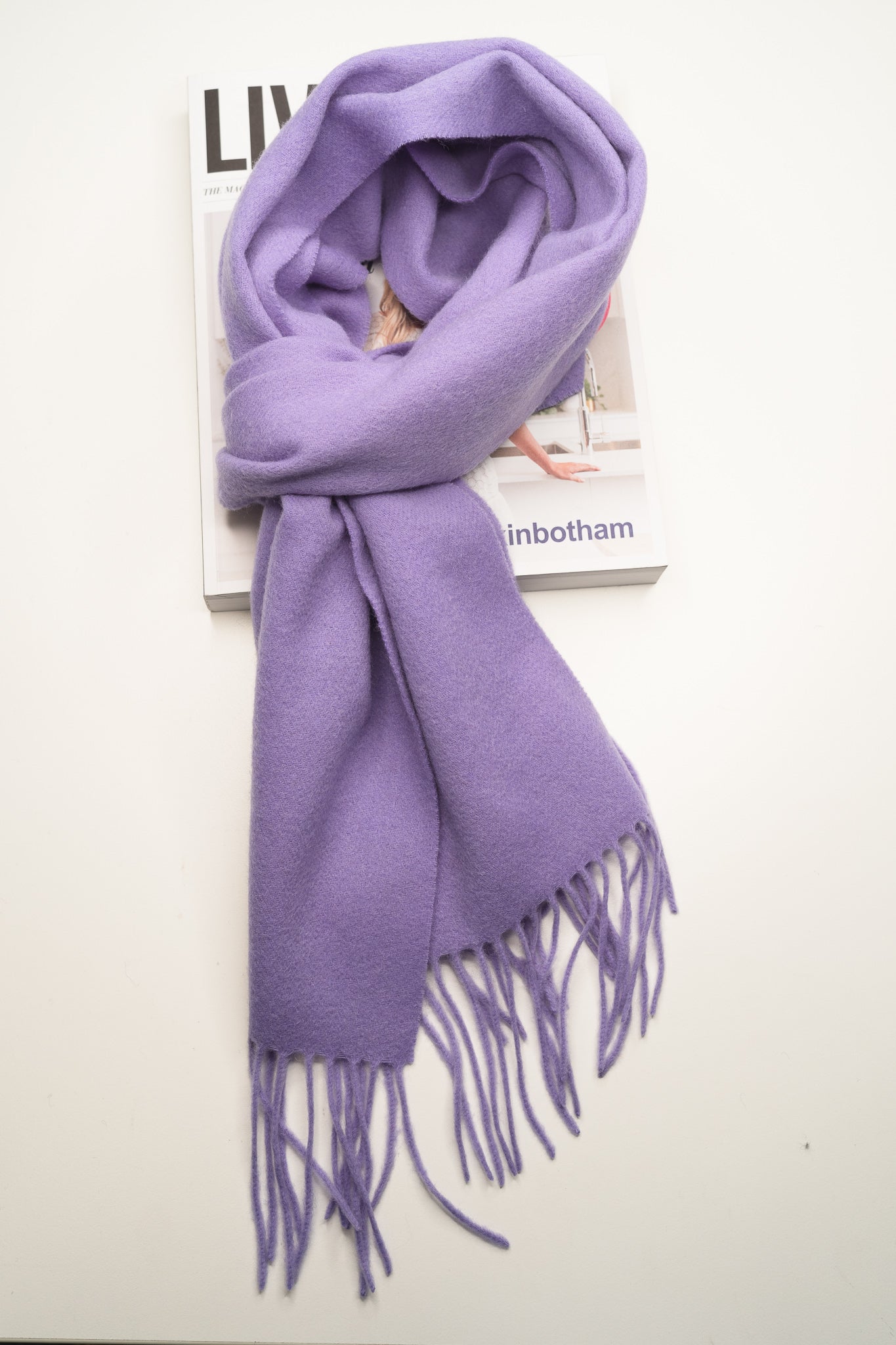 Australia Made Merino Wool Scarf | Lavender Purple Scarf