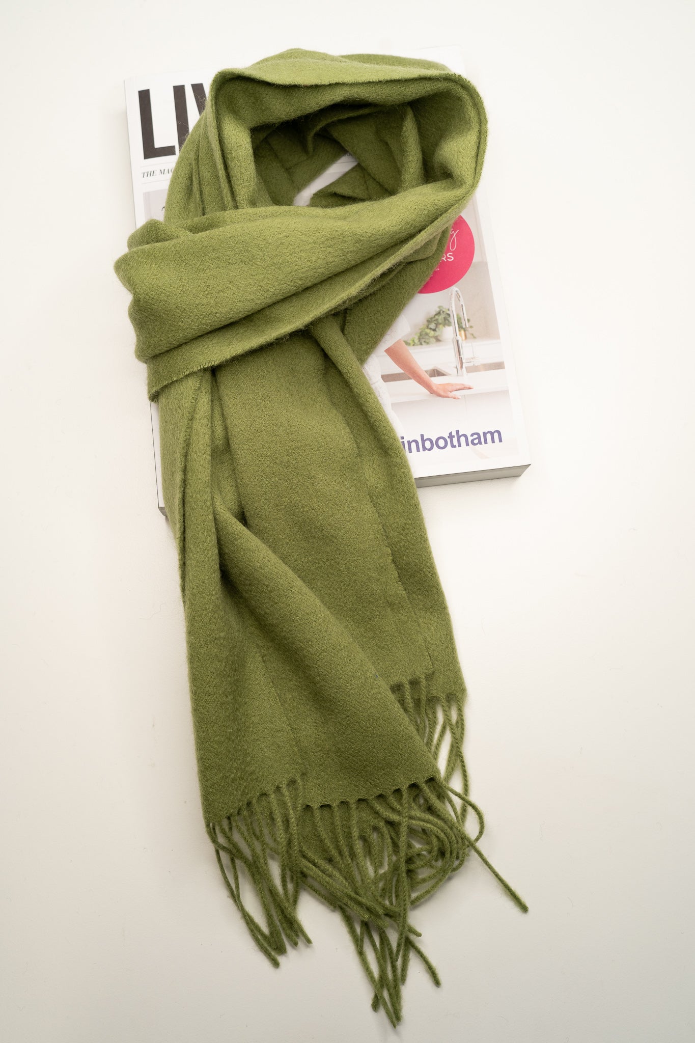 Australia Made Merino Wool Scarf | Olive Green Scarf