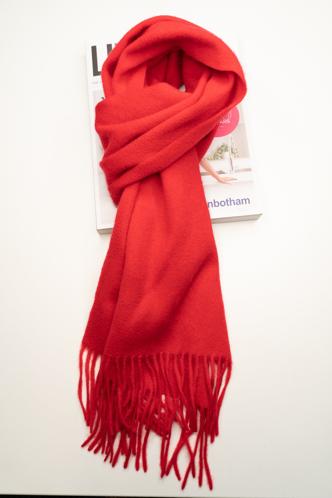 Australia Made Merino Wool Scarf | Pomegranate RED Scarf