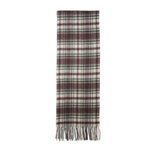 Australia Made Merino Wool Scarf | Tartan Scarf  - Pinkish Brown Stewart Scarf