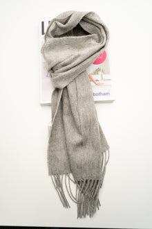 Australia Made Merino Wool Scarf | Silver Grey Scarf