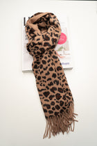 Australia Made Alpaca Scarf | Dark Leopard Scarf