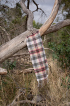 ARDWICK Australia Made Merino Wool Scarf | Tartan Scarf  - Rice Pink Thompson Scarf