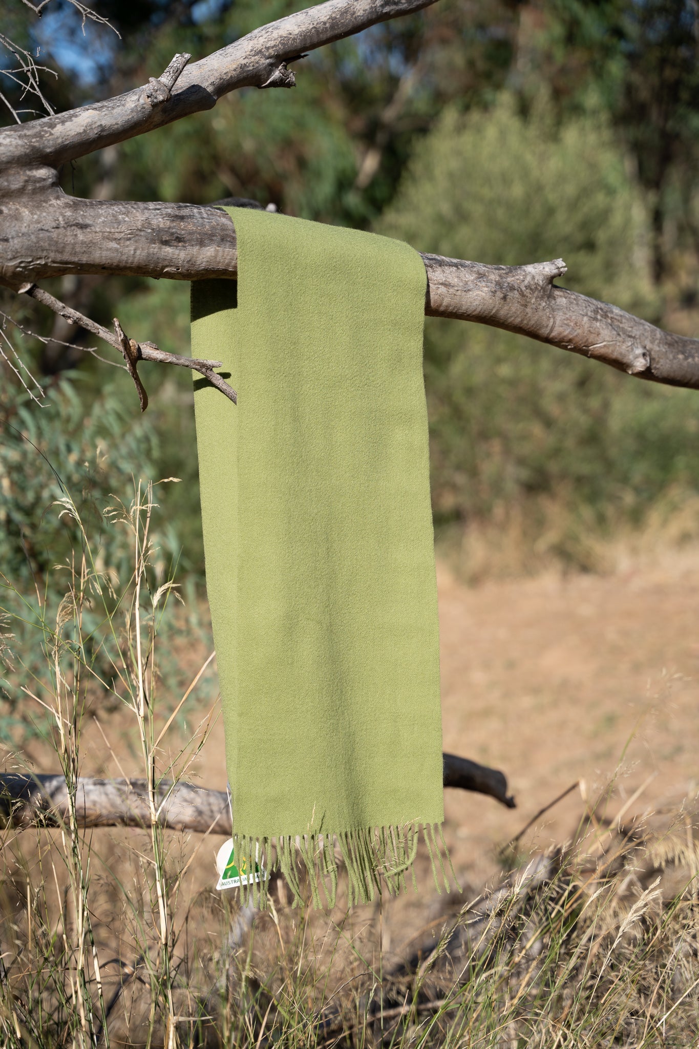 ARDWICK Australia Made Merino Wool Scarf | Olive Green Scarf