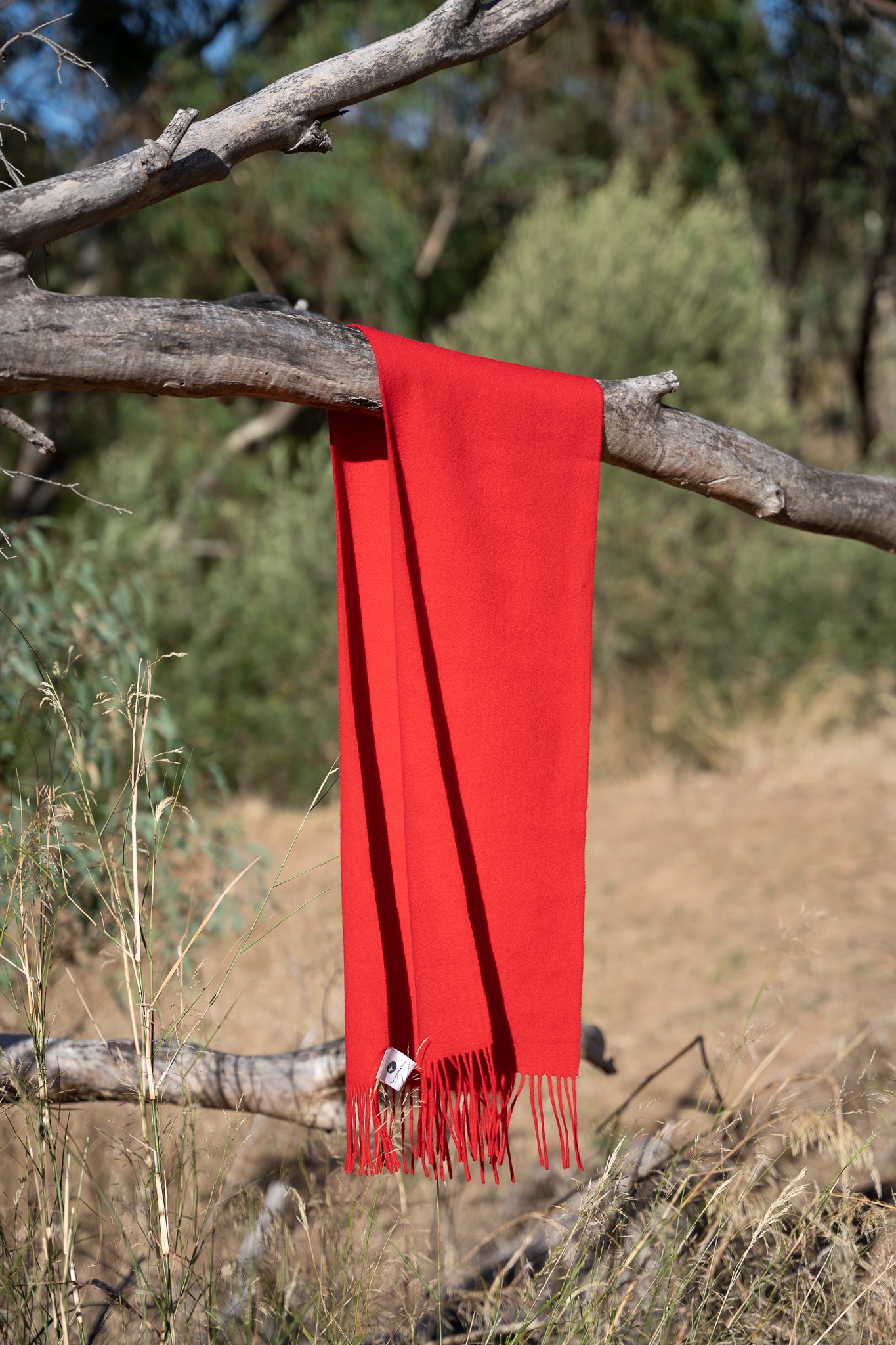 Australia Made Merino Wool Scarf | Pomegranate RED Scarf