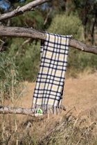 ARDWICK Australia Made Merino Wool Scarf | Tartan Scarf  - Yellow Thompson Scarf