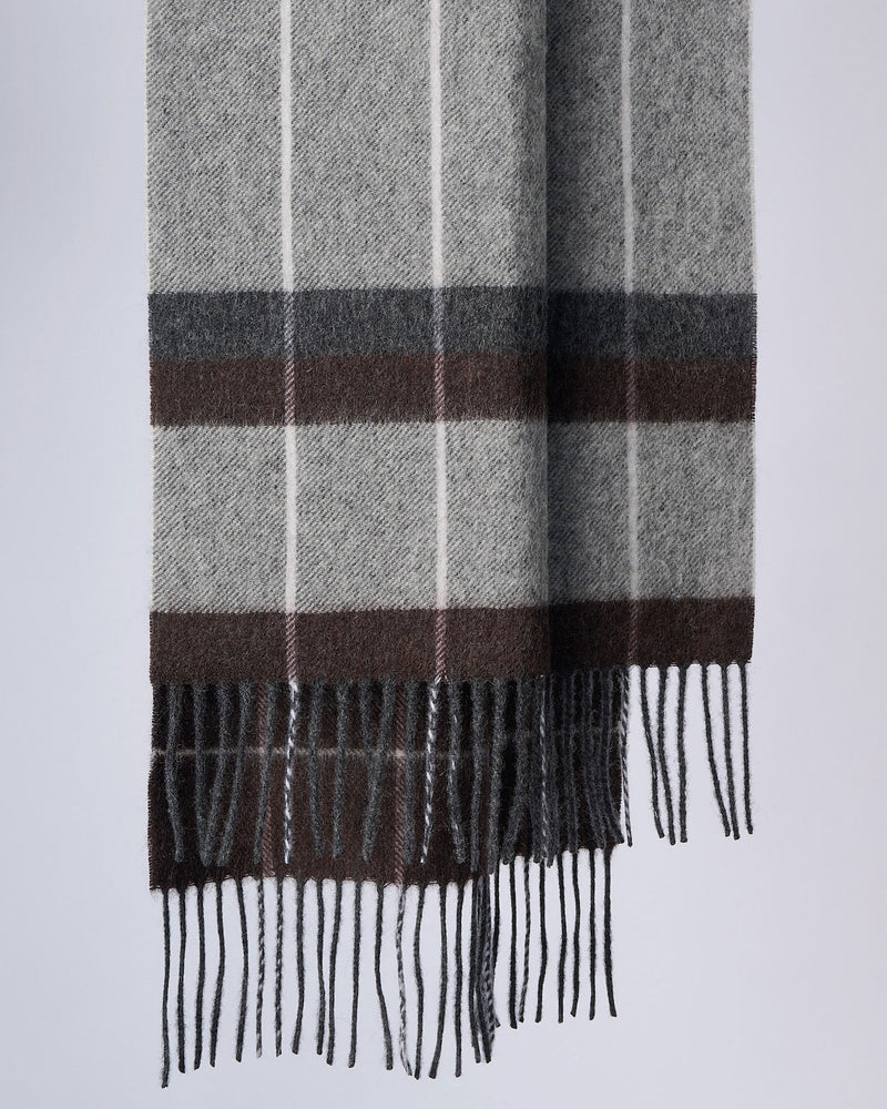 Australia Made Merino Wool Scarf | Plaid Scarf - Coco Brownie