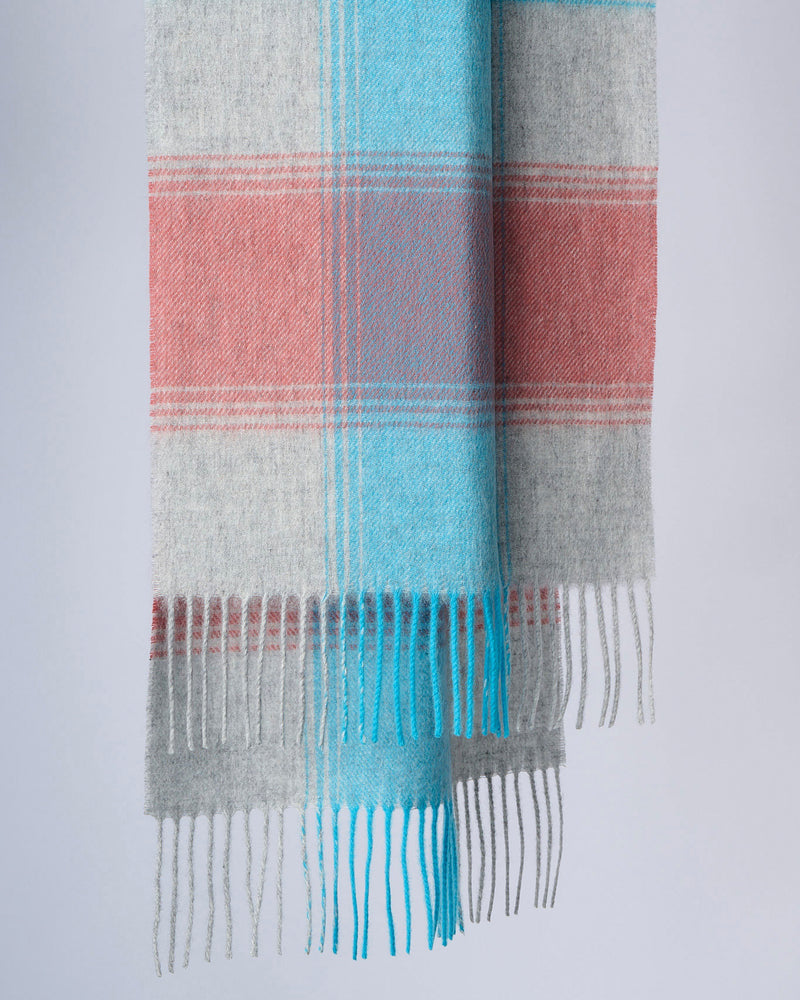 Australia Made Merino Wool Scarf｜Plaid Scarf - Coral Coast