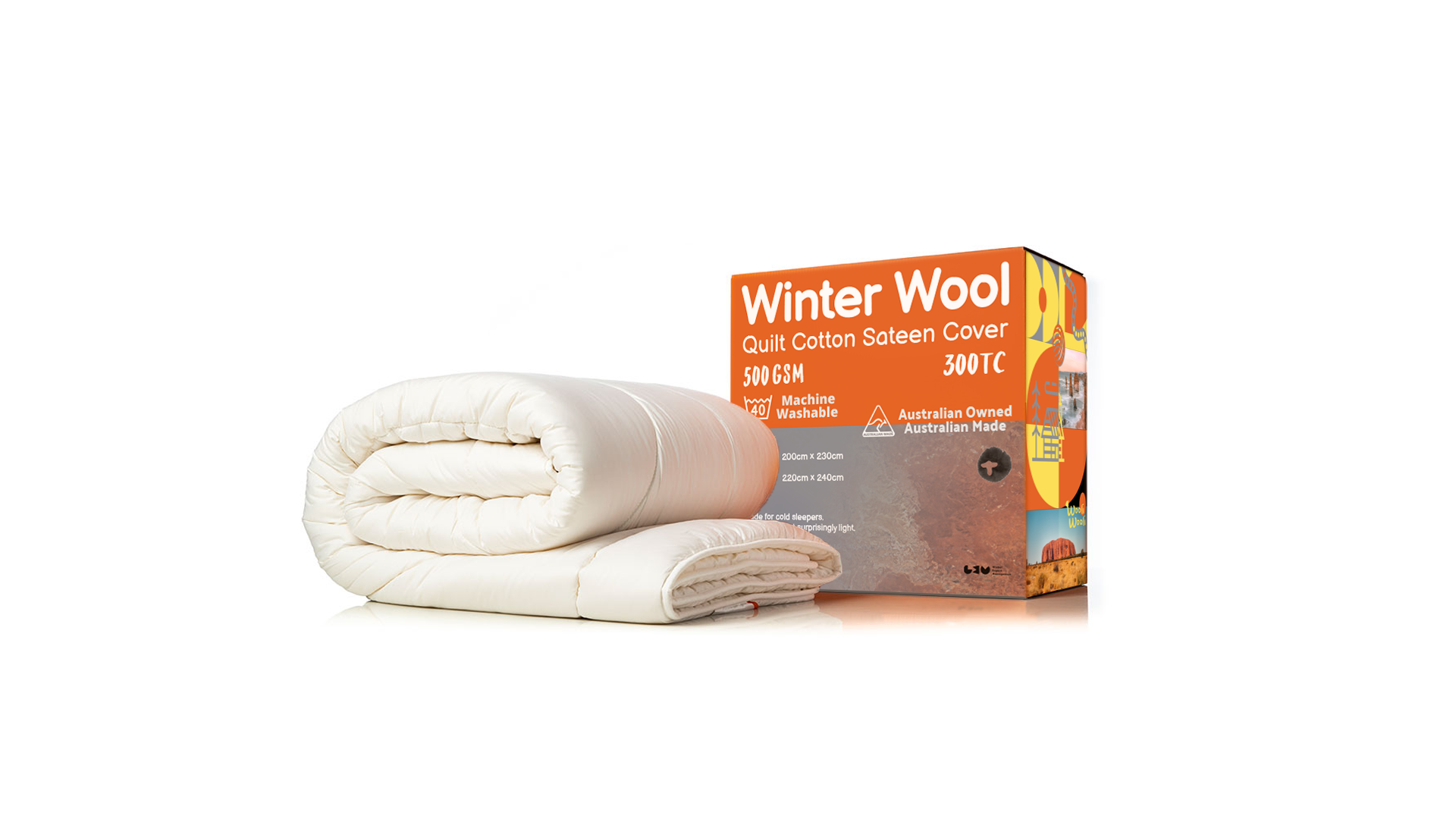 WooliWooli-Australian Pure Wool WINTER Quilt---KING