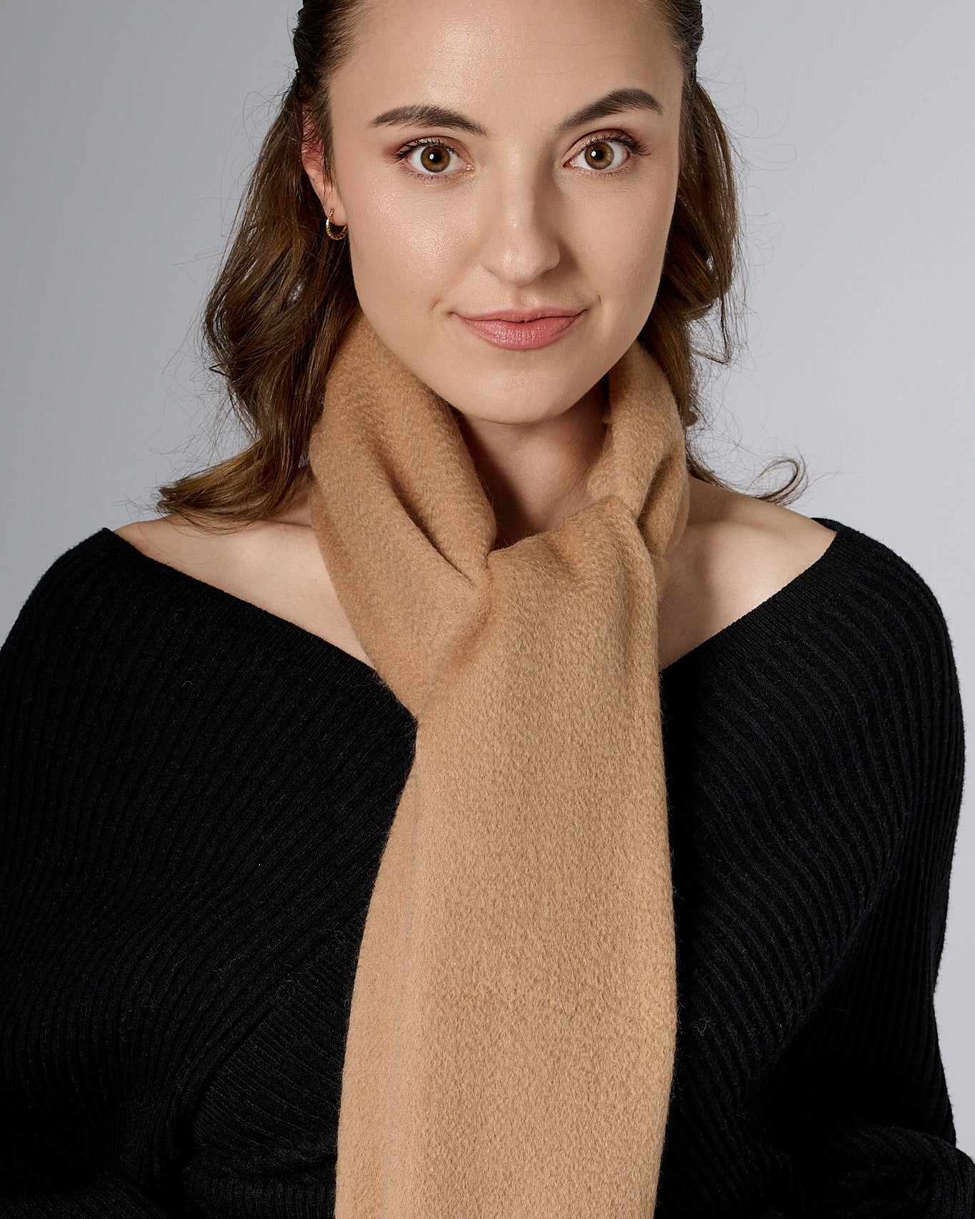 Australia Made Merino Wool Scarf | Beige Camel Scarf