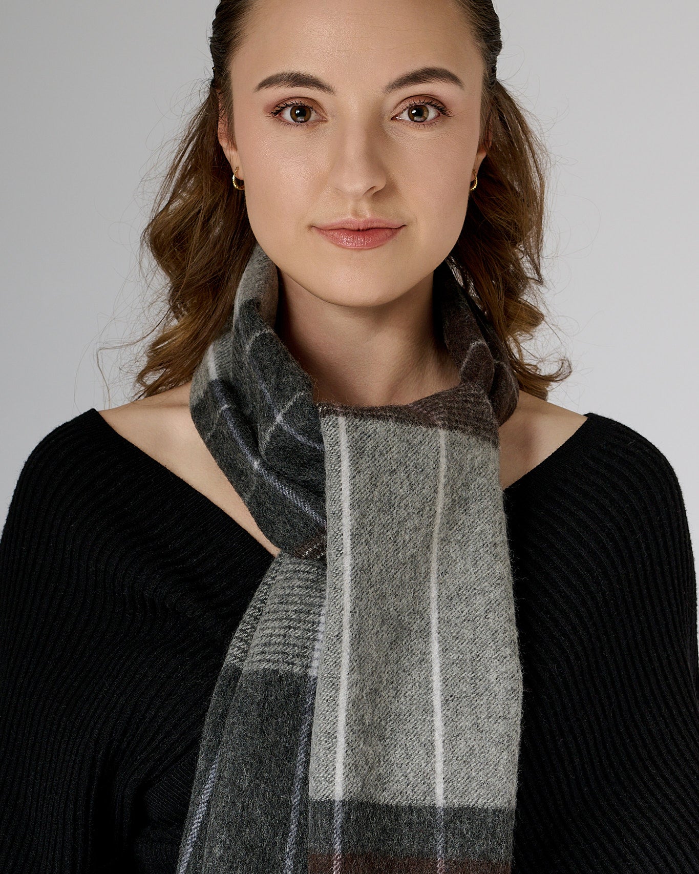 Australia Made Merino Wool Scarf | Plaid Scarf - Coco Brownie